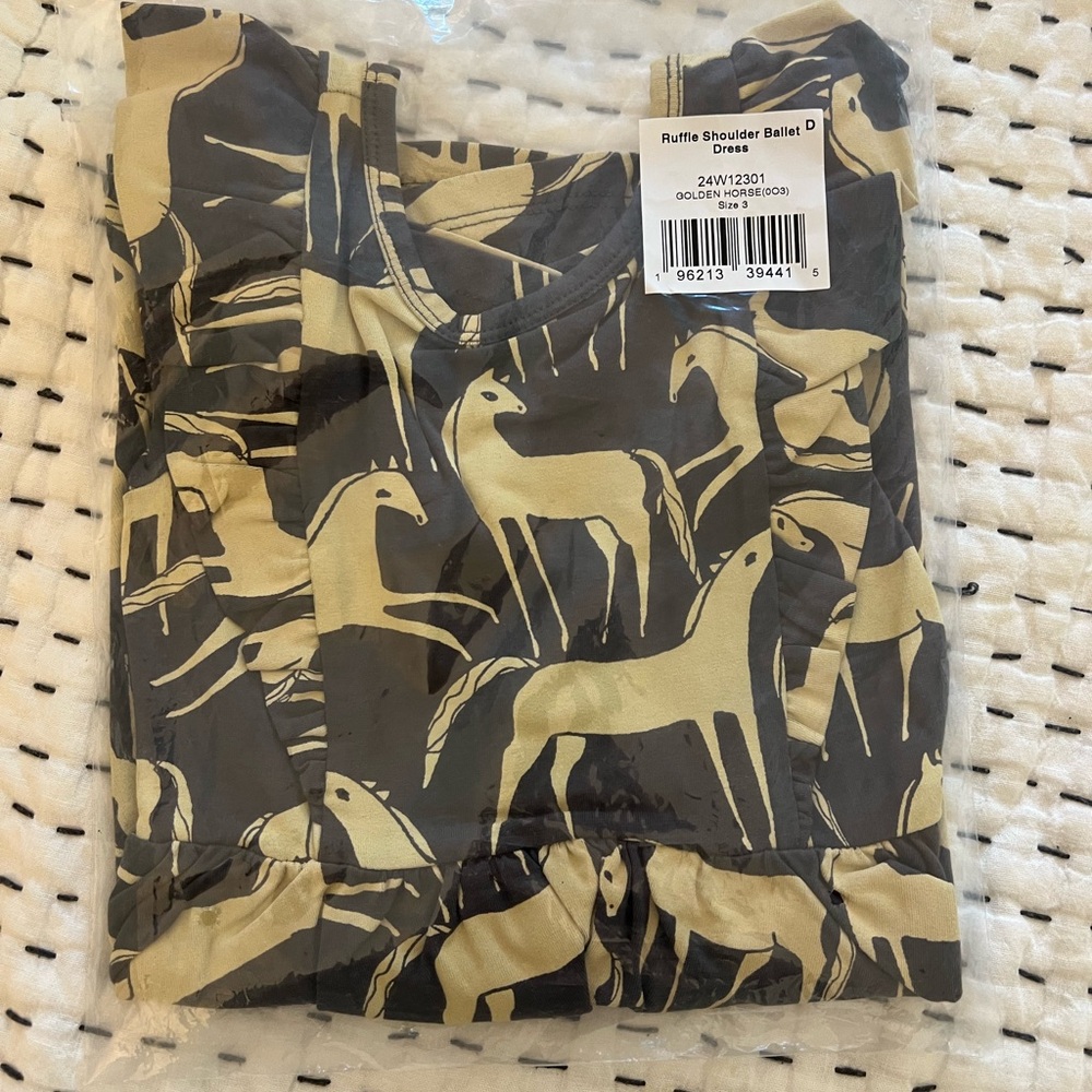 NWT!! Tea Collection Ruffle Shoulder Ballet Dress - Picture 2 of 4